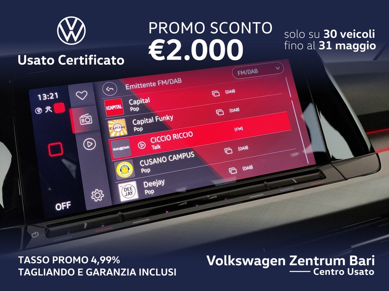 Volkswagen Golf 2.0 tdi life 115cv dsg - 11