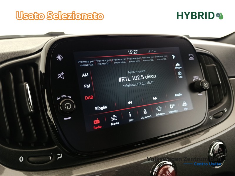 Fiat 500 1.0 hybrid dolcevita 70cv - 9