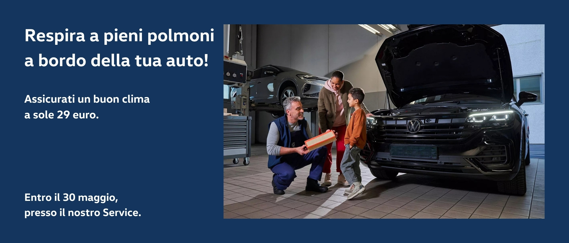 immagine rappresentativa Promozione Sostituzione filtro antipolline e Igienizzazione impianto clima | Primavera 2026