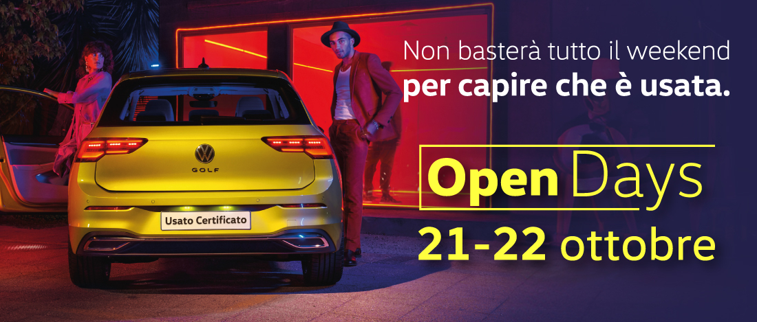 immagine rappresentativa Open Days Usato Certificato Volkswagen