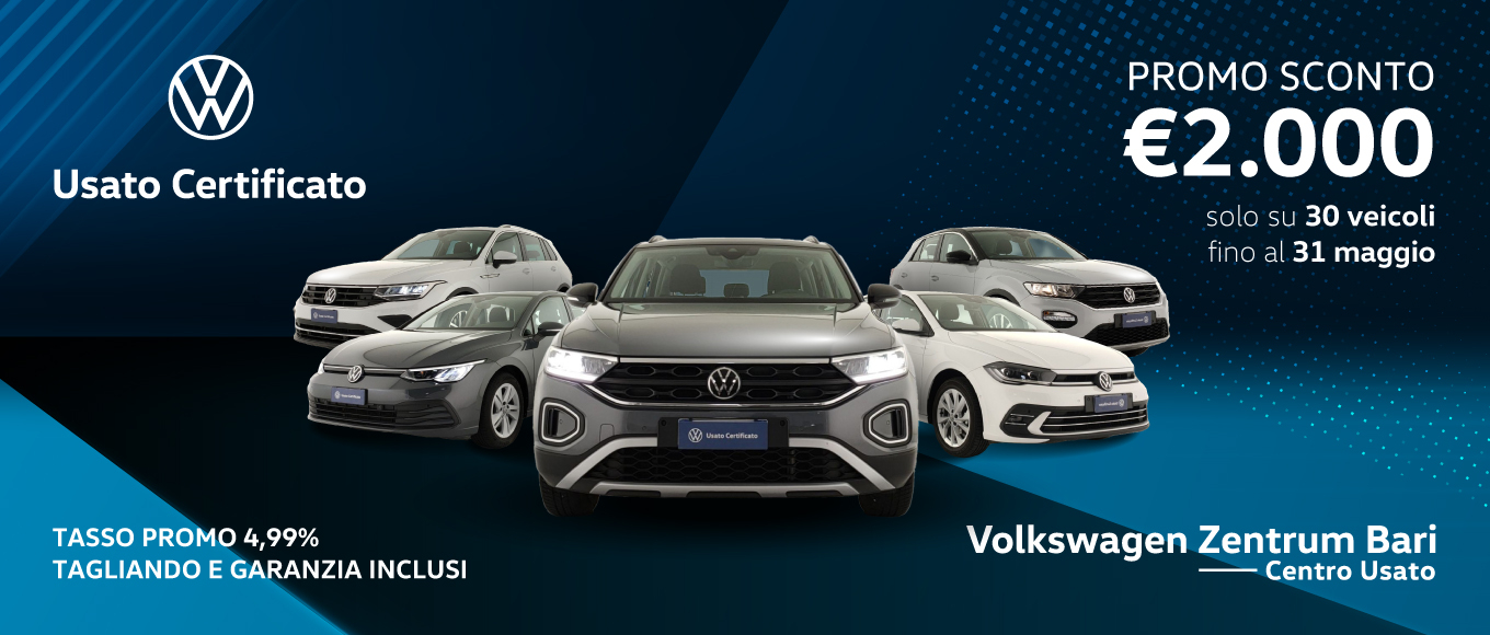 immagine rappresentativa Promo su Auto Usate Volkswagen! -2000€