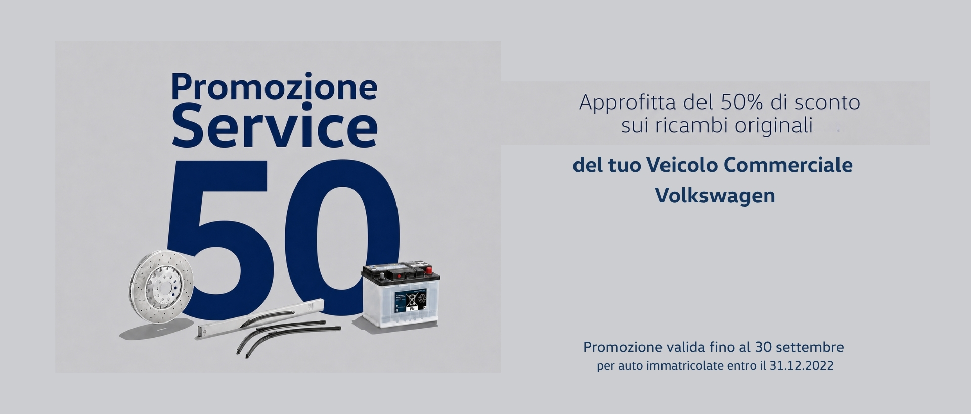 immagine rappresentativa Promo VIC Service 50 Ricambi originali | Estate 2026