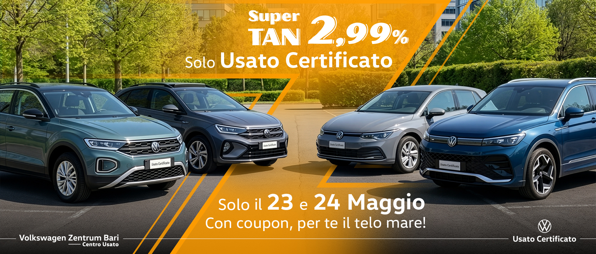 immagine rappresentativa 23-24 maggio_Super TAN 2,99% per il tuo Usato Certificato
