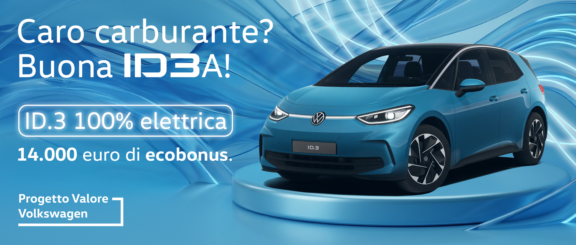 ID3 con Progetto Valore Volkswagen, ecobonus 14 mila € 