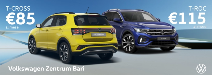 T-Cross a 85€ al mese e T-Roc a 115€ al mese!