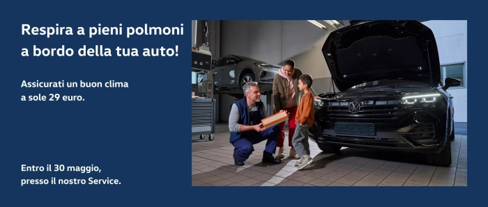 Promozione Sostituzione filtro antipolline e Igienizzazione impianto clima | Primavera 2026