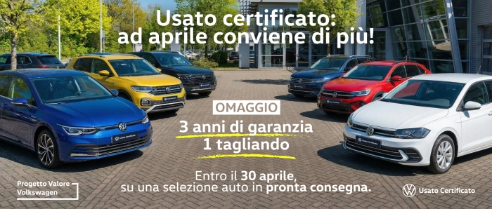 Promozione aprile 2026 - Usato Certificato
