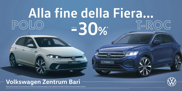 Polo e T-Roc fino a -30%!