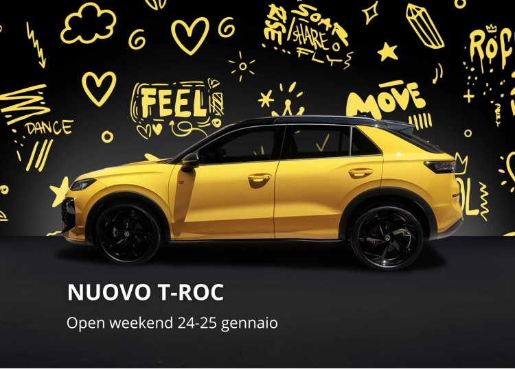 Nuovo T-Roc | Open Weekend 24 e 25 gennaio 2026