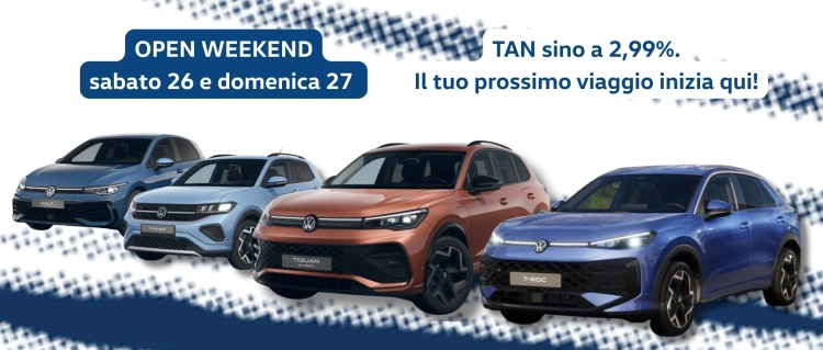 Open Weekend 26 e 27 settembre! 